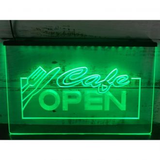 OPEN Cafe LED Neon Sign