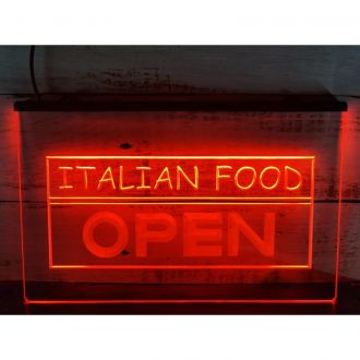 OPEN Italian Food Neonschilds LED Neon Sign