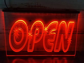 Open Star LED Neon Sign