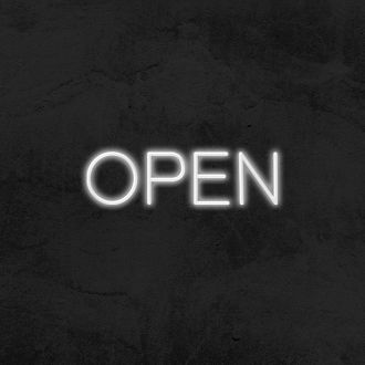 Open V2 Neon Sign