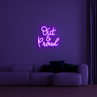 Out And Proud Neon Sign
