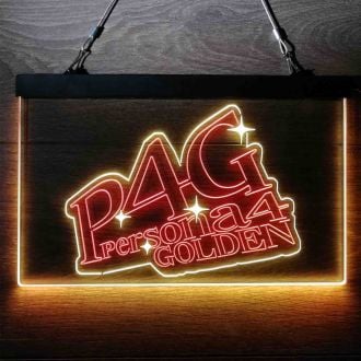 P4G Persona 4 Golden Dual LED Neon Sign