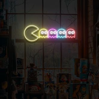 Pac Man Neon Sign Lights Night Lamp Led Neon Sign Light For Home Party MG10265 