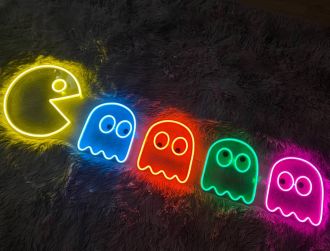 Pacman and Ghosts Neon Sign