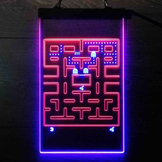PacMan Arcade Dual LED Neon Sign