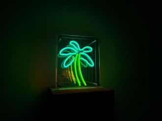 Palm Tree Infinity Mirror Neon Sign
