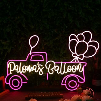 Palowa's Balloon Car Neon Sign