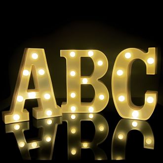 Steel Marquee Letter ABC High-End Custom Zinc Metal Marquee Light Marquee Sign