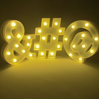Steel Marquee Letter Symbol &#@ High-End Custom Zinc Metal Marquee Light Marquee Sign