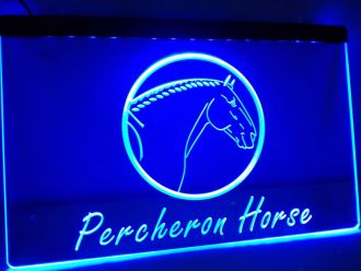 Percheron Horse LED Neon Sign