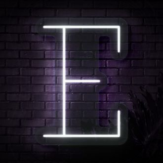 Personalized Initial Letter E Neon Sign MNC41524