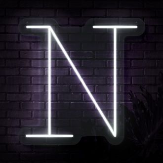 Personalized Initial Letter N Neon Sign