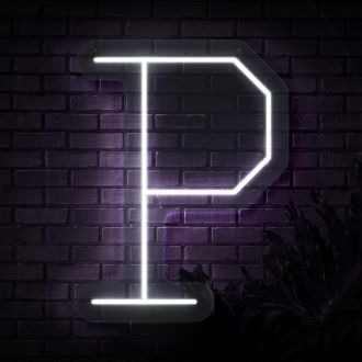 Personalized Initial Letter P Neon Sign MNC41535