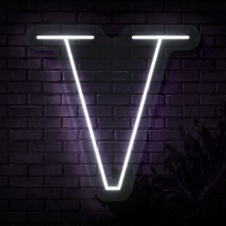 Personalized Initial Letter V Neon Sign MNC41541