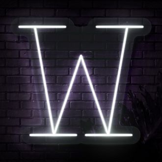 Personalized Initial Letter W Neon Sign MNC41542