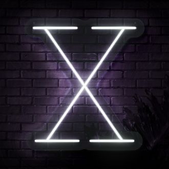 Personalized Initial Letter X Neon Sign MNC41543