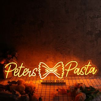 Peters Pasta Orange Neon Sign