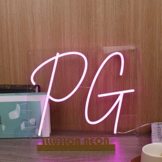 PG Purple Neon Sign