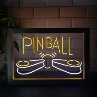 Pinball Machine Frame Dual LED Neon Sign