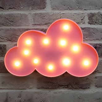 Steel Marquee Letter Pink Cloud Party Room Decor Led High-End Custom Zinc Metal Marquee Light Marquee Sign