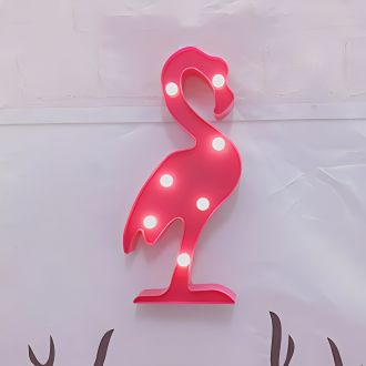 Steel Marquee Letter Pink Flamingo High-End Custom Zinc Metal Marquee Light Marquee Sign