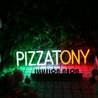 Pizza Tony Custom Neon Sign