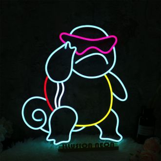 Pokemon Squirtle Custom Neon Sign