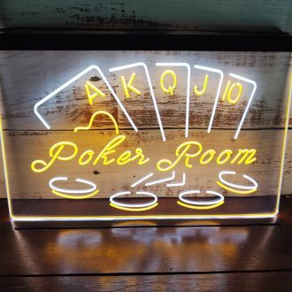 Poker Dual LED Neon Sign