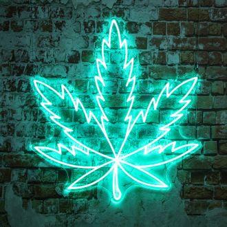 Pot Leaf Cannabis Leaf Marijuana Leaf Neon Sign NE130252