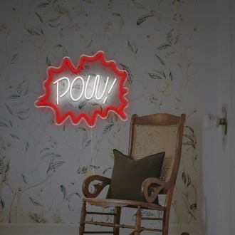 Pow With Bomb Cg LED Neon Sign