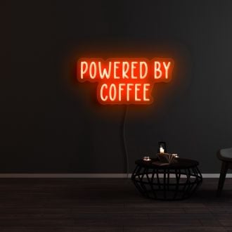 Powered By Coffee Neon Sign