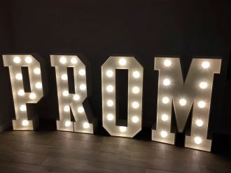Steel Marquee Letter Prom High-End Custom Zinc Metal Marquee Light Marquee Sign