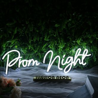 Prom Night White Neon Sign
