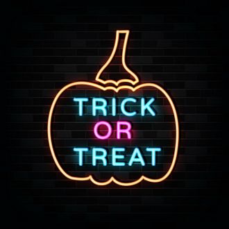 Pumpin Trick or Treat Neon Sign