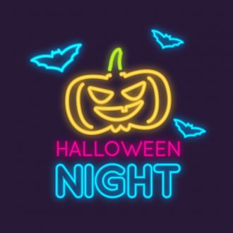 Pumpkin Halloween Night Neon Sign
