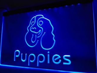 Puppies Dog Pet LED Neon Sign