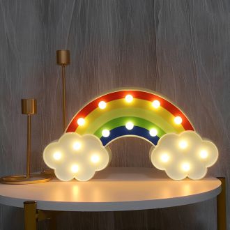 Steel Marquee Letter Rainbow For Kids Room High-End Custom Zinc Metal Marquee Light Marquee Sign
