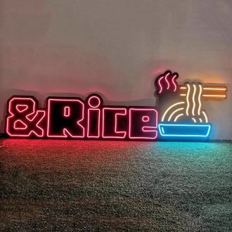 Ramen And Rice Neon Sign