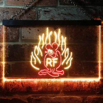 Rat Fink Game Dual LED Neon Sign
