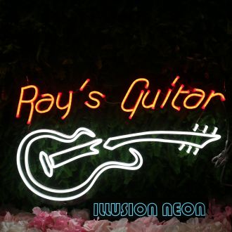 Rays Guitar Custom Neon Sign