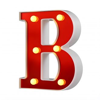 Steel Marquee Letter Red B Warm White High-End Custom Zinc Metal Marquee Light Marquee Sign