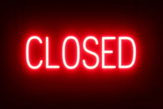 Red Closed Sign Led Sign Neon Brightness