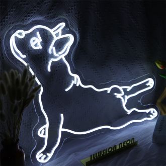 Relaxing Puppy Neon Sign