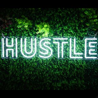 Retro Hustle Neon Sign