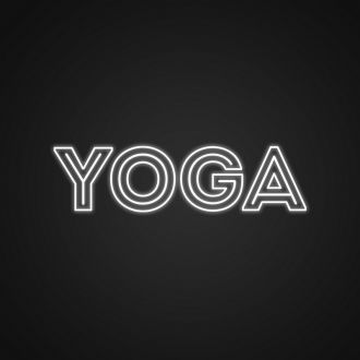 Retro Yoga Sign Neon Sign