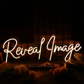 Reveal Image Neon Sign