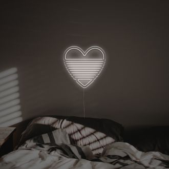 Rippling Heart LED Neon Sign