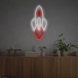 Rising Rocket LED Neon Sign