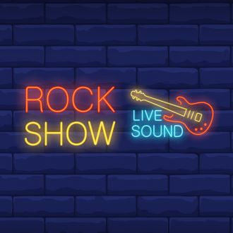Rock Show Live Sound Neon Sign