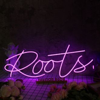 Roots Purple Neon Sign